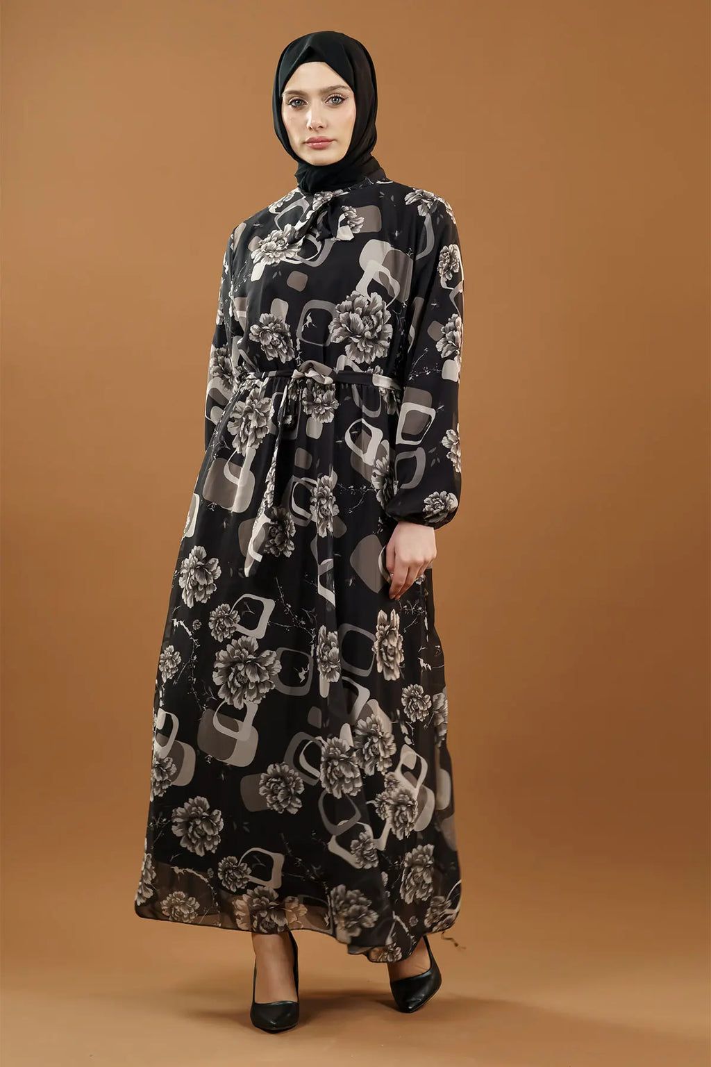 Mec New Floral Dress Black