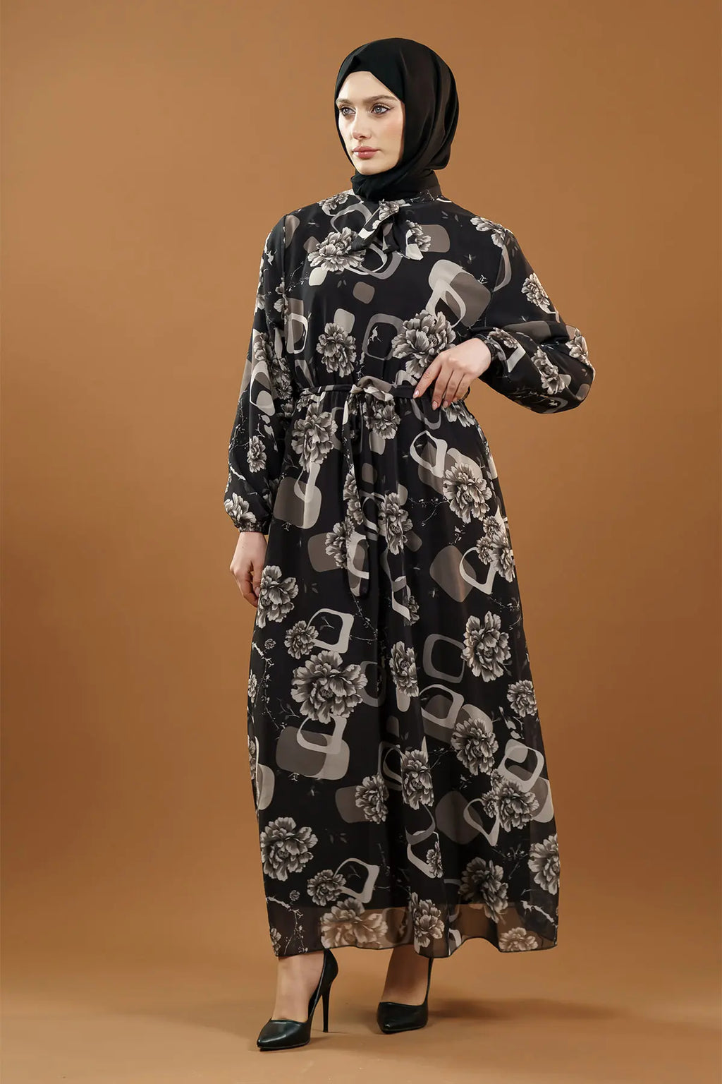 Mec New Floral Dress Black