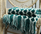 Nordic Knitted Decorative Blanket Luxury Sofa Blanket - Green / 130x170 - Decorative blanket