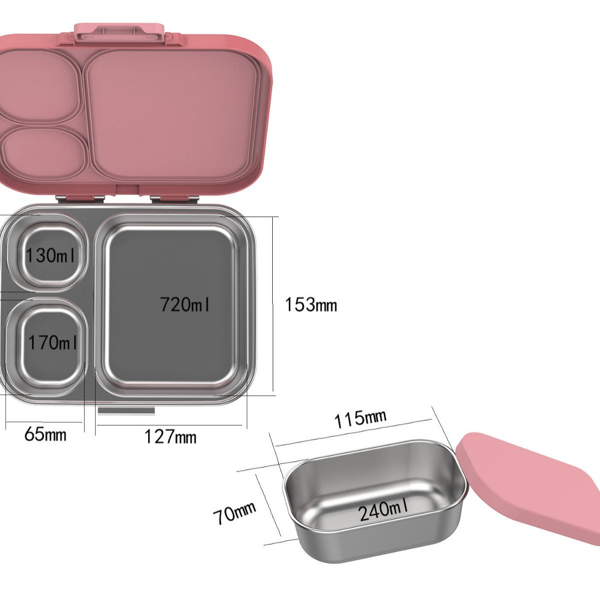 Office Lunch Box Sealed Partitioned Lunch Box - Office Lunch Box