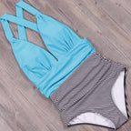 One-piece Size Inclusive Swimsuit - Blue / L - swimsuit