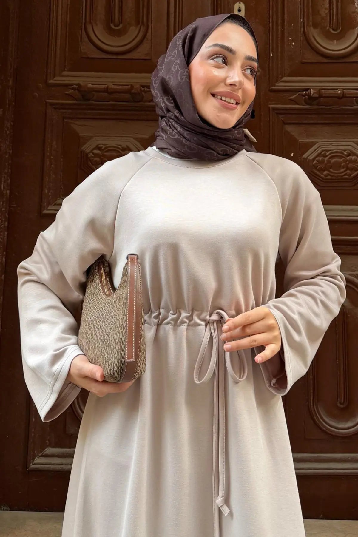 Oysho Hijab Dress | Vison – NEOMODEST product image 4