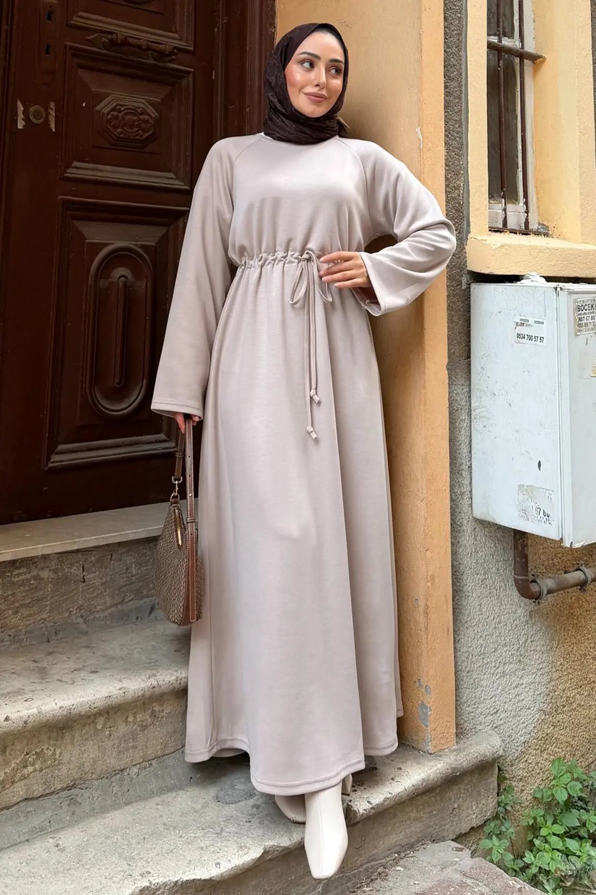 Oysho Hijab Dress | Vison – NEOMODEST product image 5