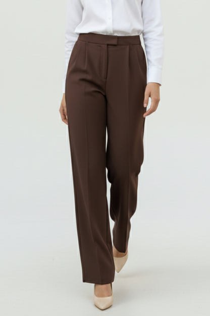 Palazzo Pants With Pockets | Brown – NEOMODEST product image 1