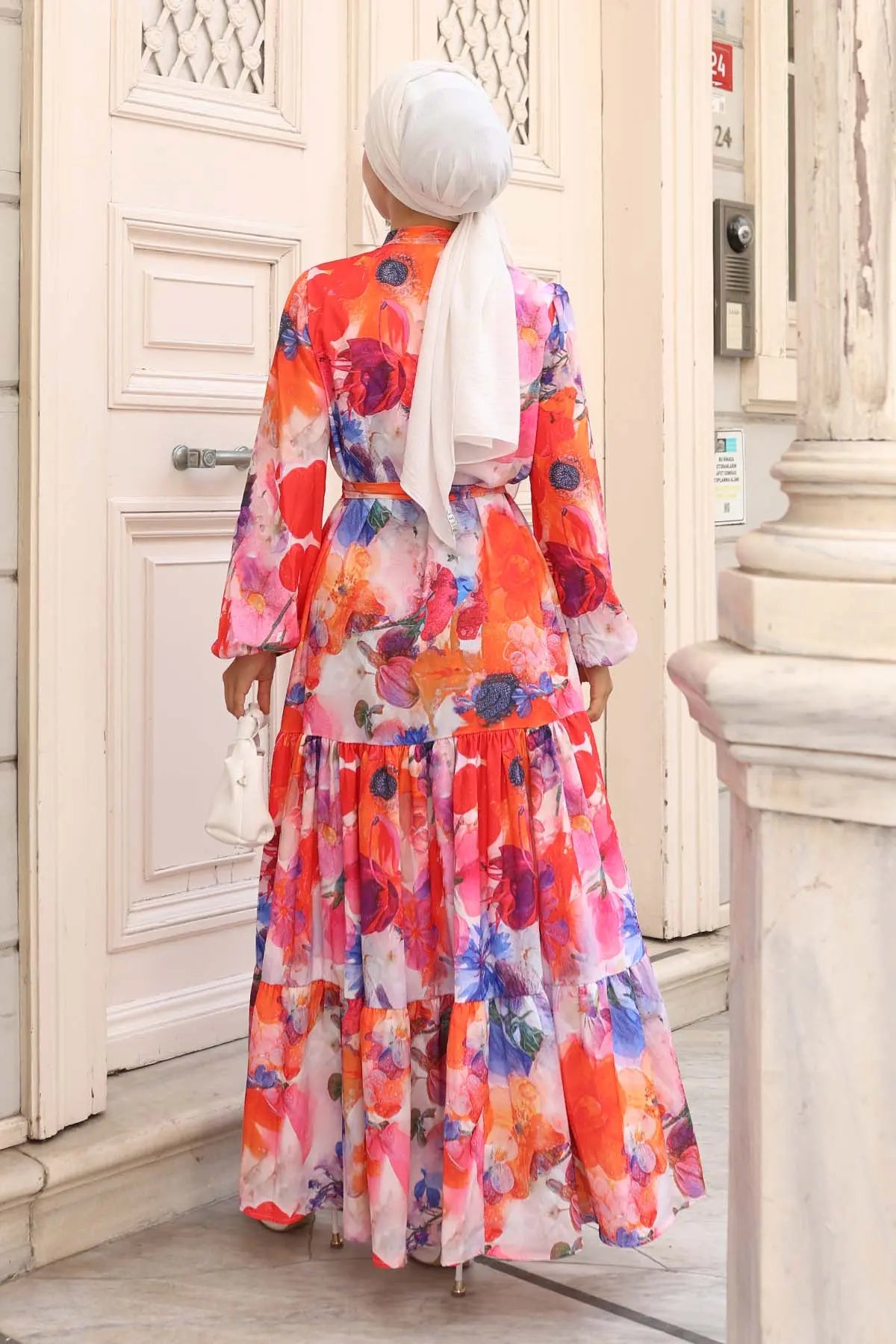 Mec Patterned Hijab Dress