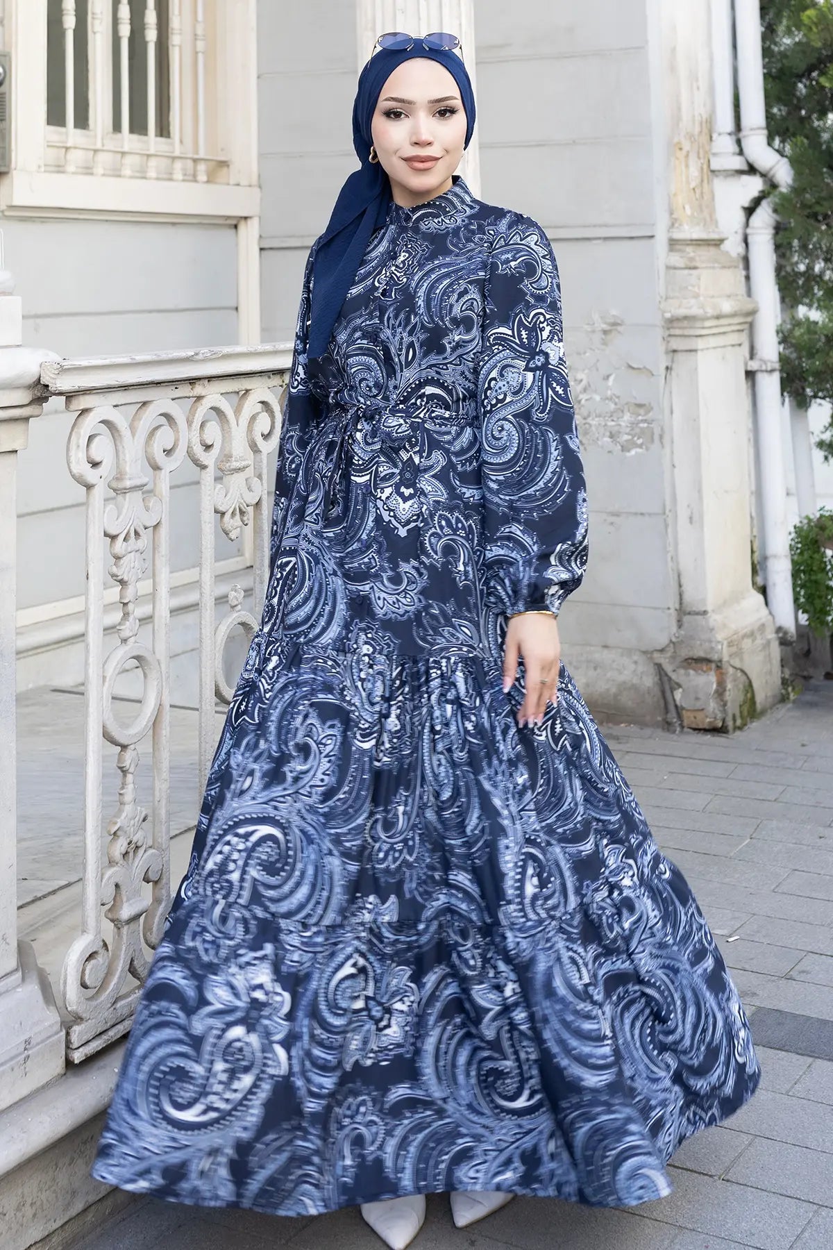 Mec Patterned Hijab Jessica Dress