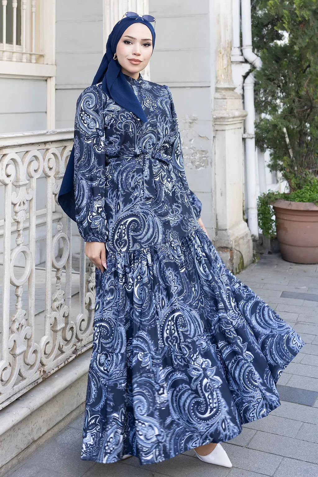 Mec Patterned Hijab Jessica Dress