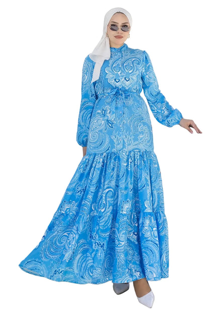 Mec Patterned Hijab Jessica Dress