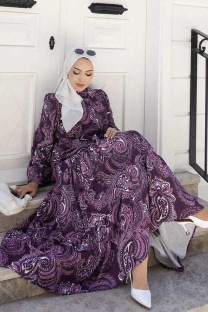 Mec Patterned Hijab Jessica Dress