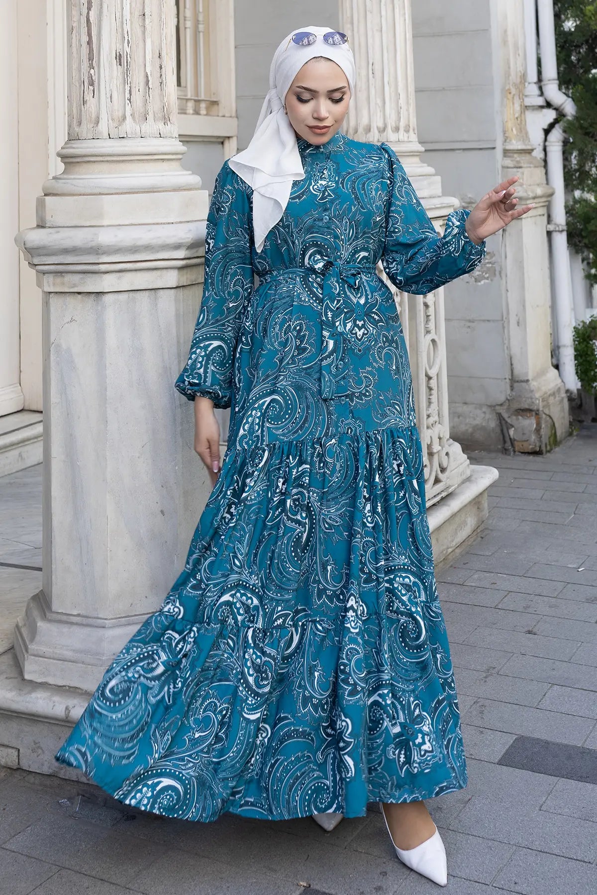 Mec Patterned Hijab Jessica Dress