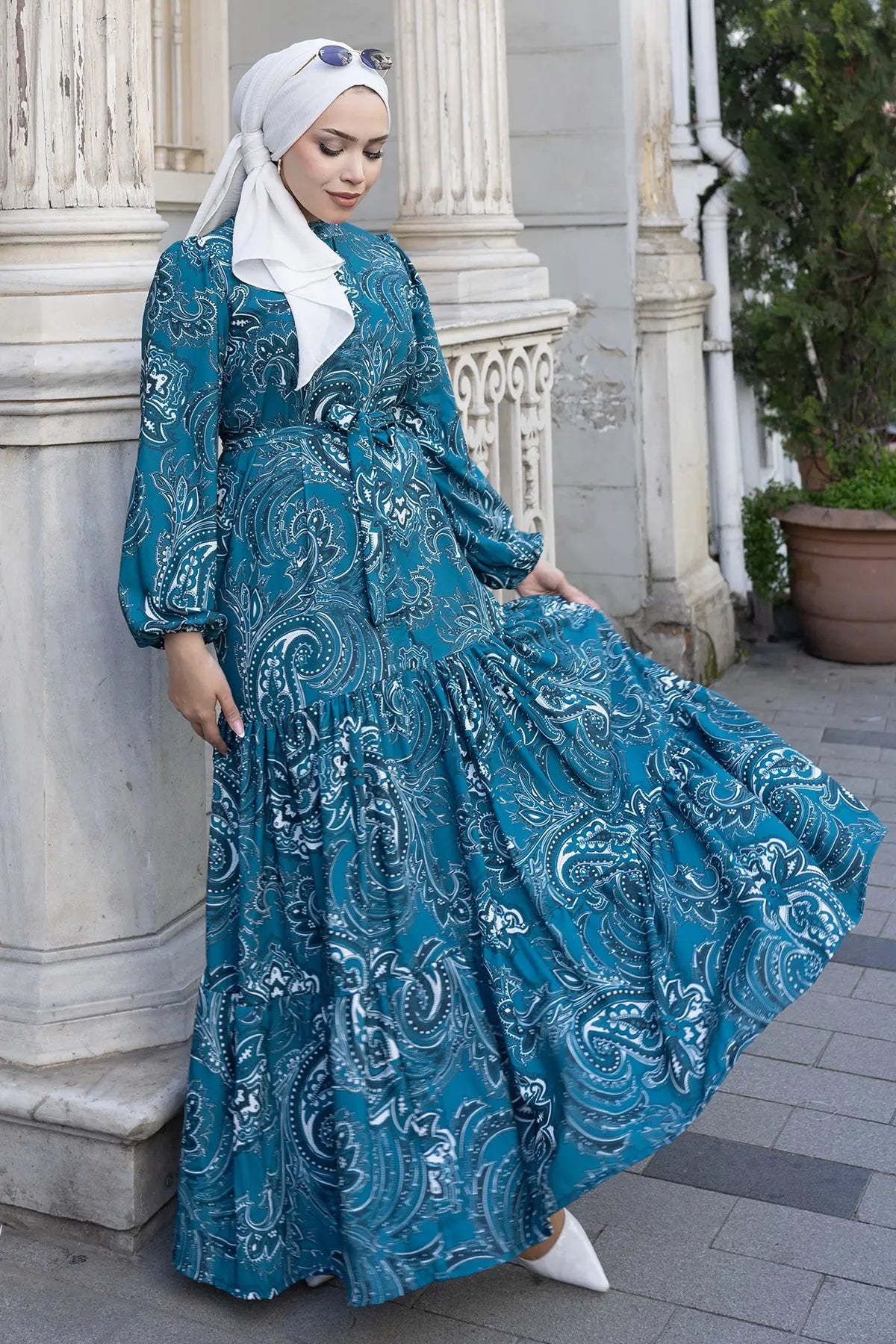 Mec Patterned Hijab Jessica Dress