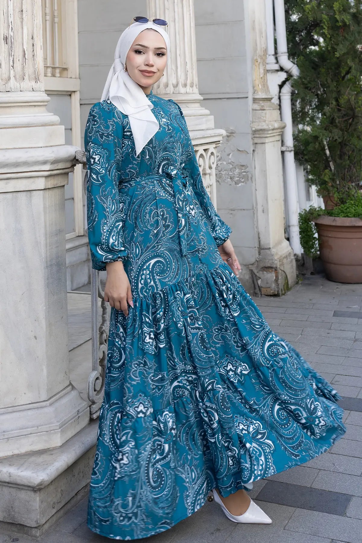 Mec Patterned Hijab Jessica Dress