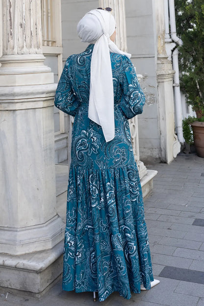 Mec Patterned Hijab Jessica Dress