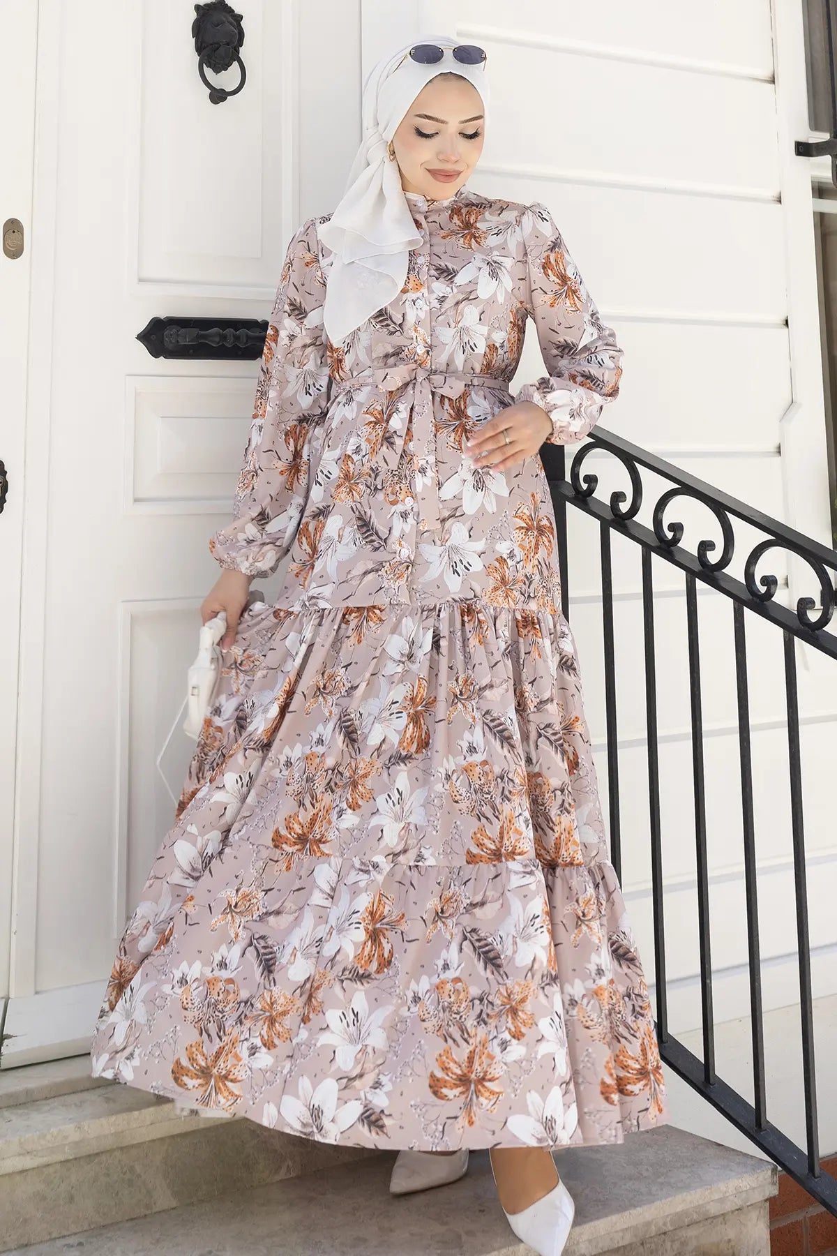 Mec Patterned Hijab Jessica Dress