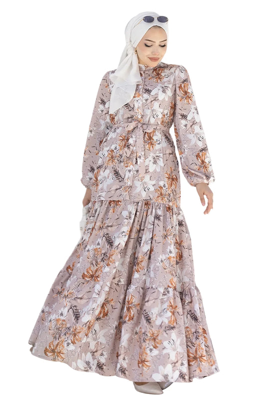 Mec Patterned Hijab Jessica Dress