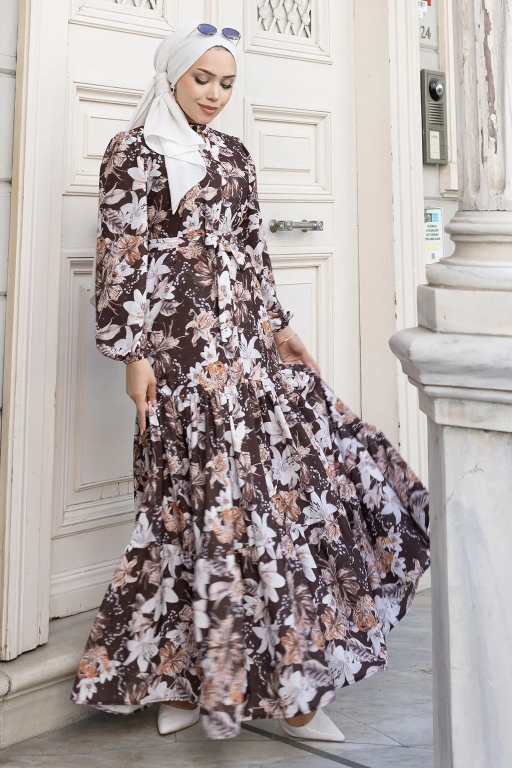 Mec Patterned Hijab Jessica Dress