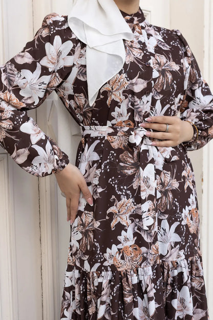 Mec Patterned Hijab Jessica Dress