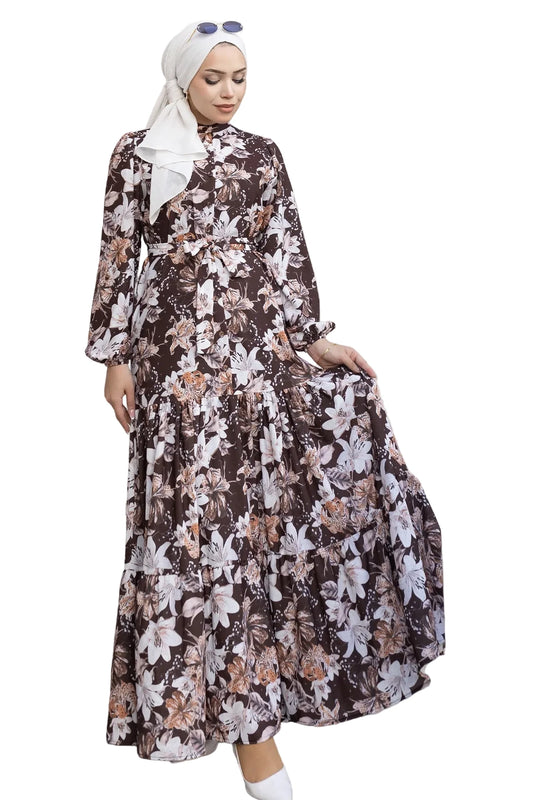 Mec Patterned Hijab Jessica Dress