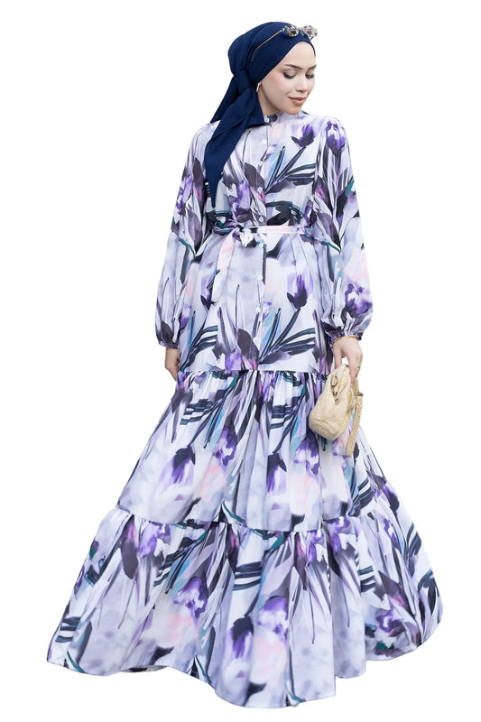 Mec Patterned Hijab Jessica Dress