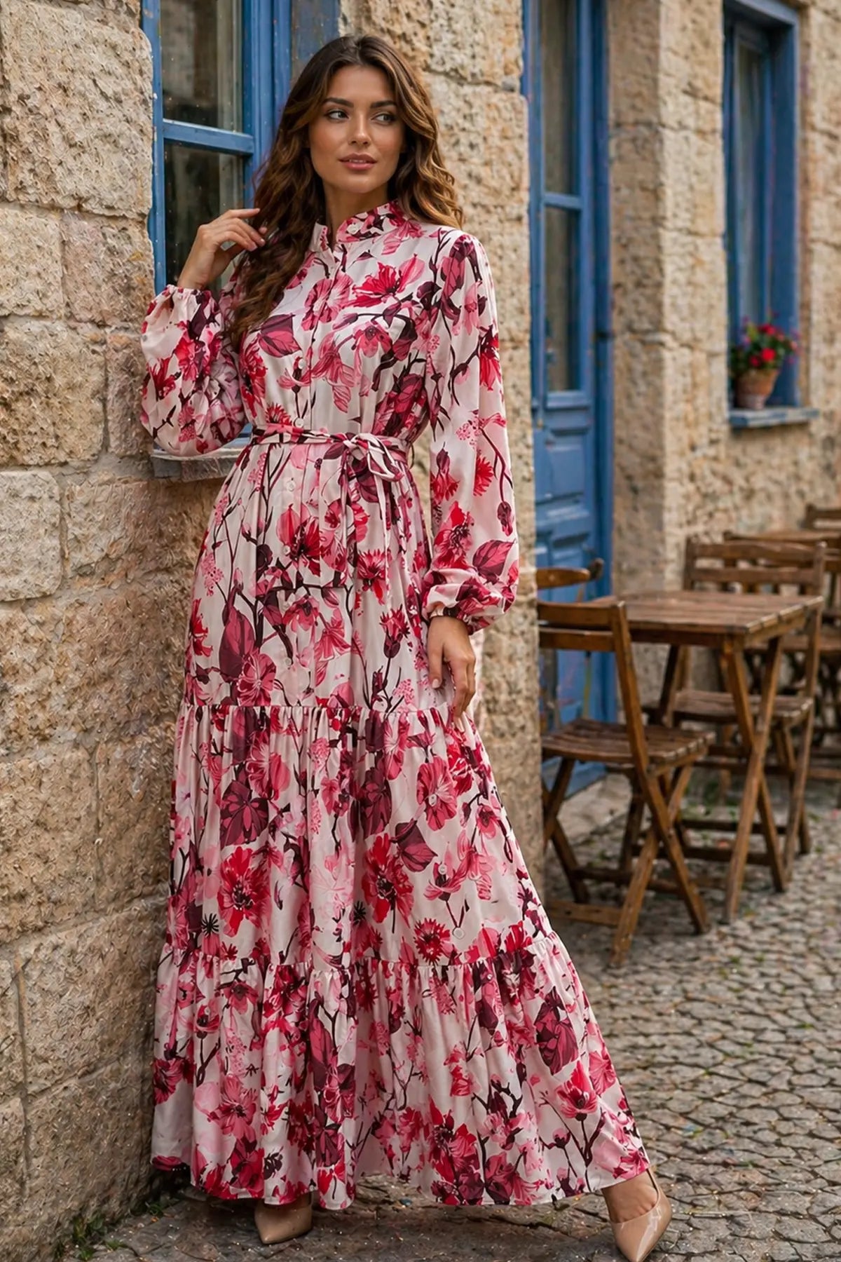 Mec Patterned Hijab Jessica Dress