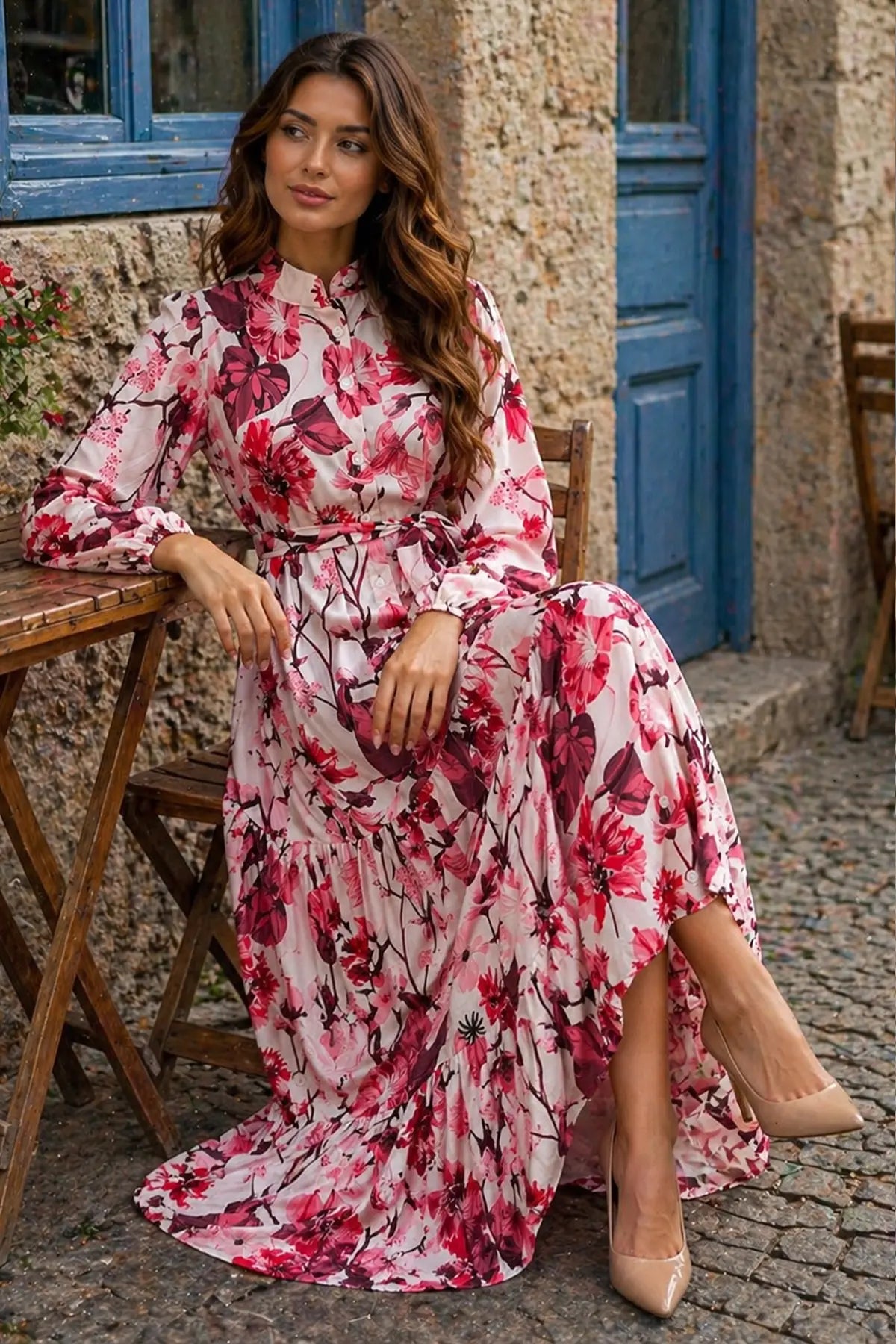 Mec Patterned Hijab Jessica Dress