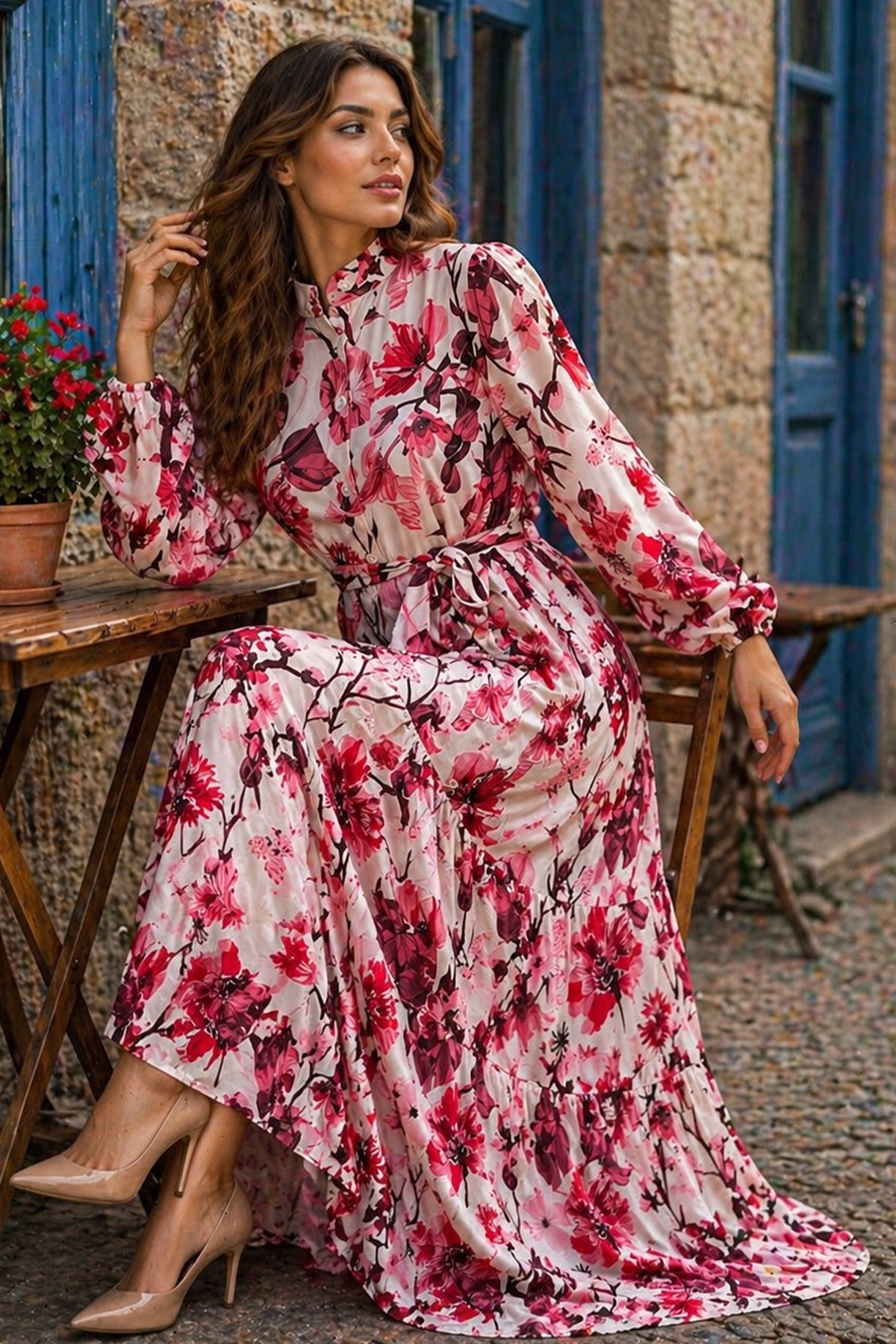 Mec Patterned Hijab Jessica Dress
