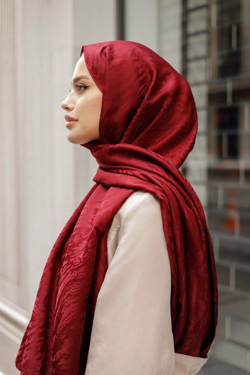 Mec Patterned Silky Jacquard Shawl