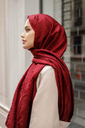 Mec Patterned Silky Jacquard Shawl