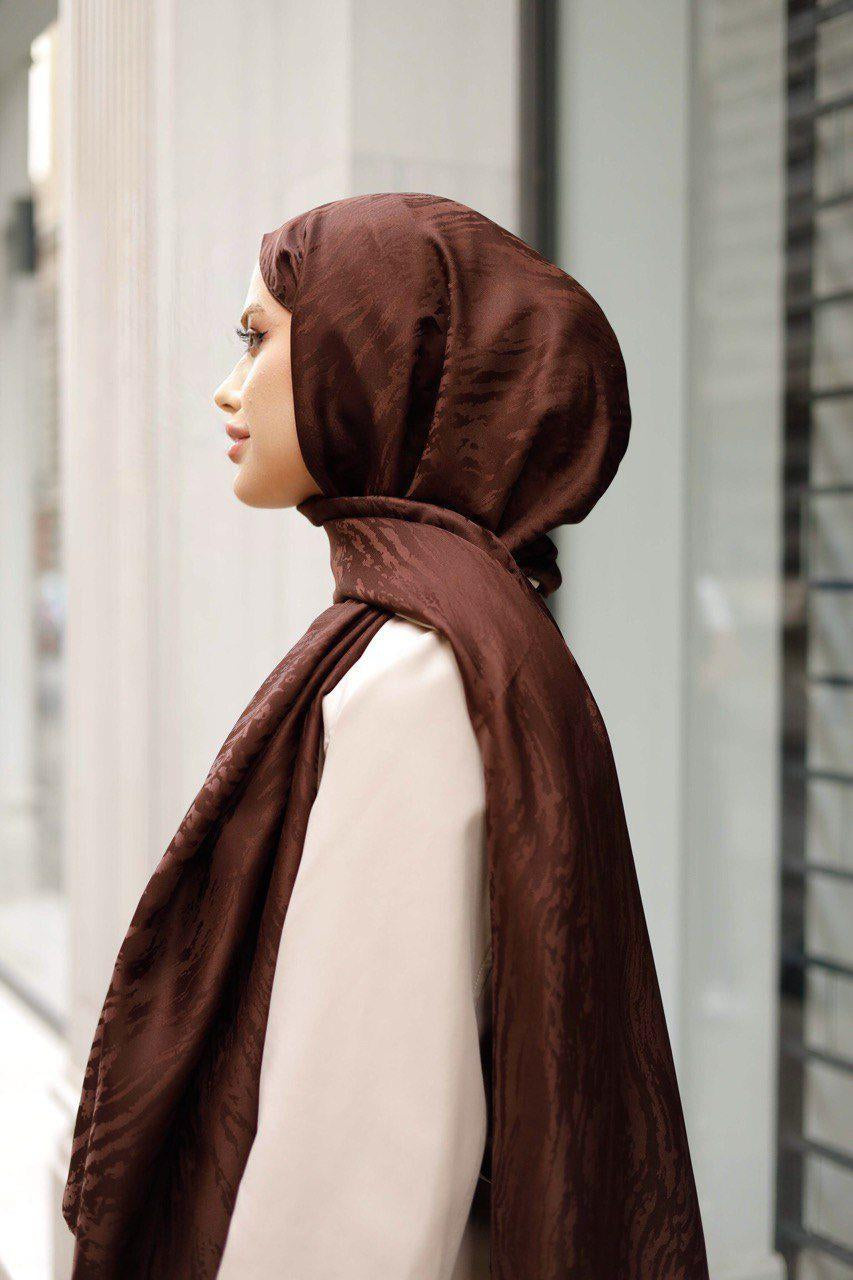 Mec Patterned Silky Jacquard Shawl