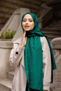 Mec Patterned Silky Jacquard Shawl
