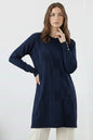 Patterned Tunic | Navy Blue – NEOMODEST product image 1