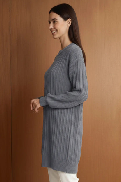 Patterned Tunic | Grey – NEOMODEST product image 3
