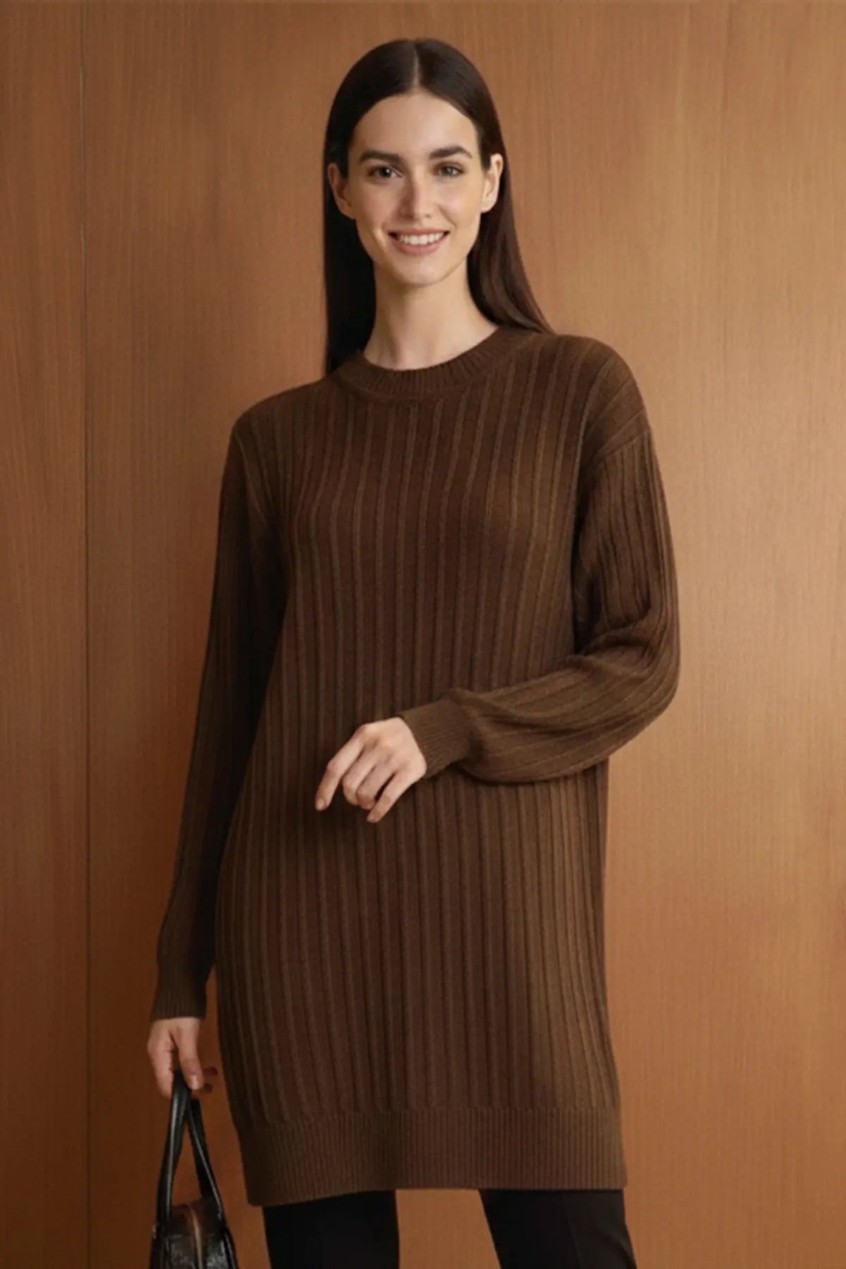 Patterned Tunic | Brown – NEOMODEST product image 2