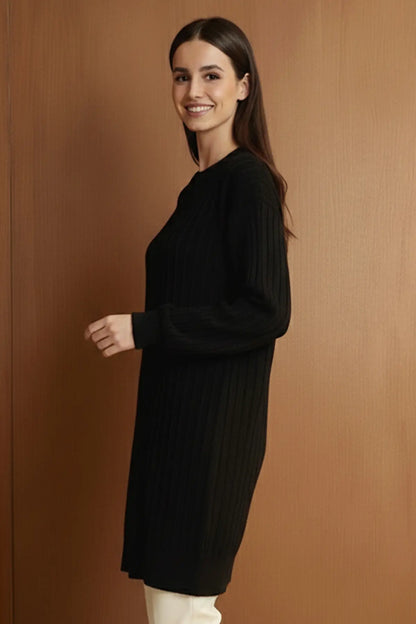 Patterned Tunic | Black – NEOMODEST product image 3