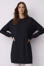 Patterned Tunic | Navy Blue – NEOMODEST product image 1