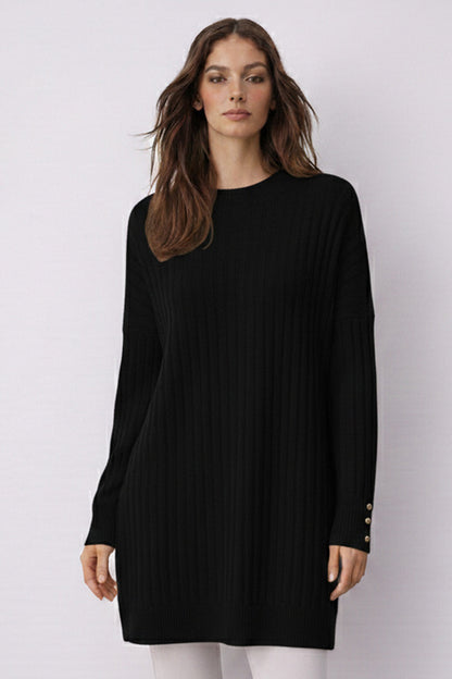 Patterned Tunic | Black – NEOMODEST product image 1