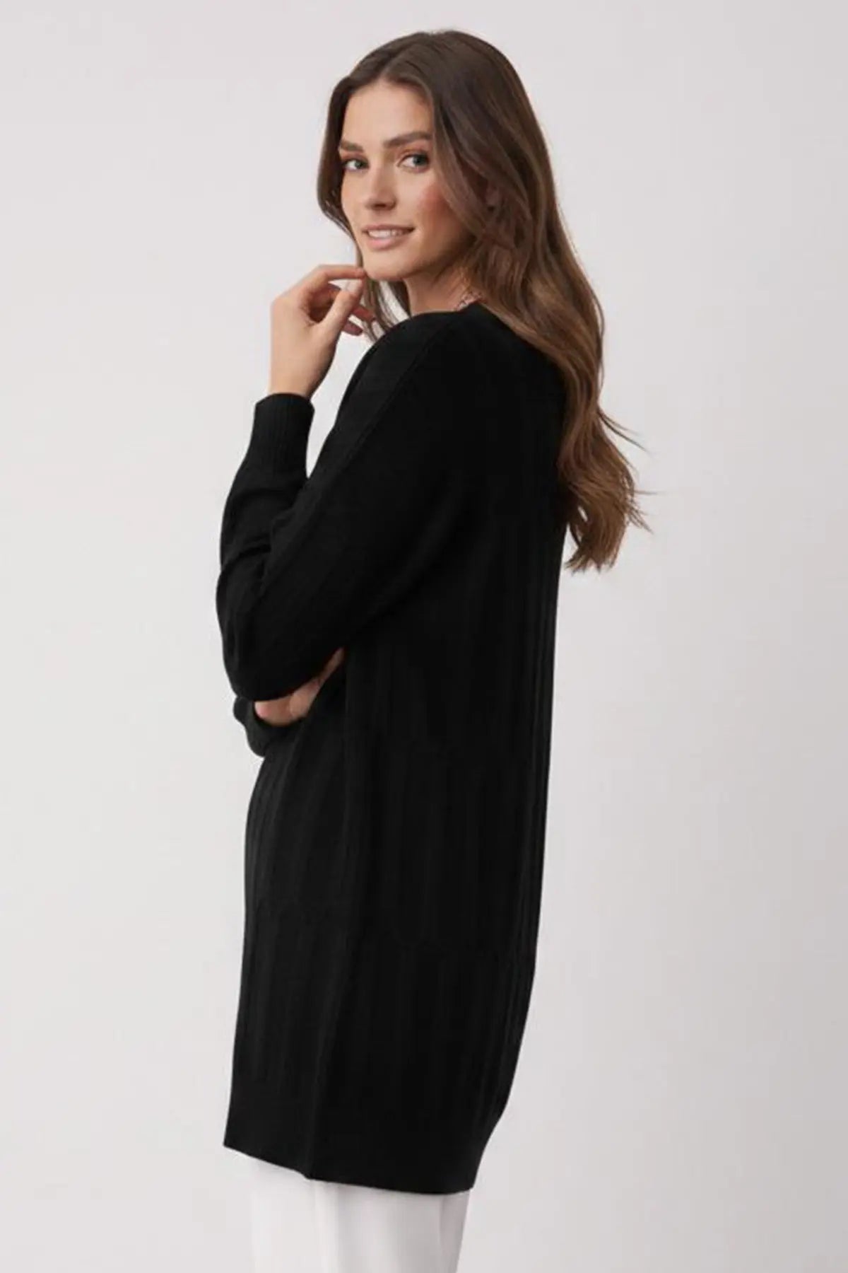 Patterned Tunic | Black – NEOMODEST product image 2