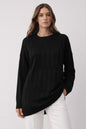 Patterned Tunic | Black – NEOMODEST product image 1