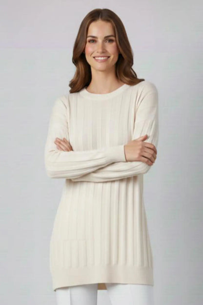 Patterned Tunic | Ecru – NEOMODEST product image 2
