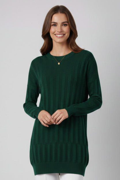 Patterned Tunic | Emerald – NEOMODEST product image 1