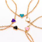 Peach Heart Bracelet Valentine’s Day Gift - Heart Bracelet