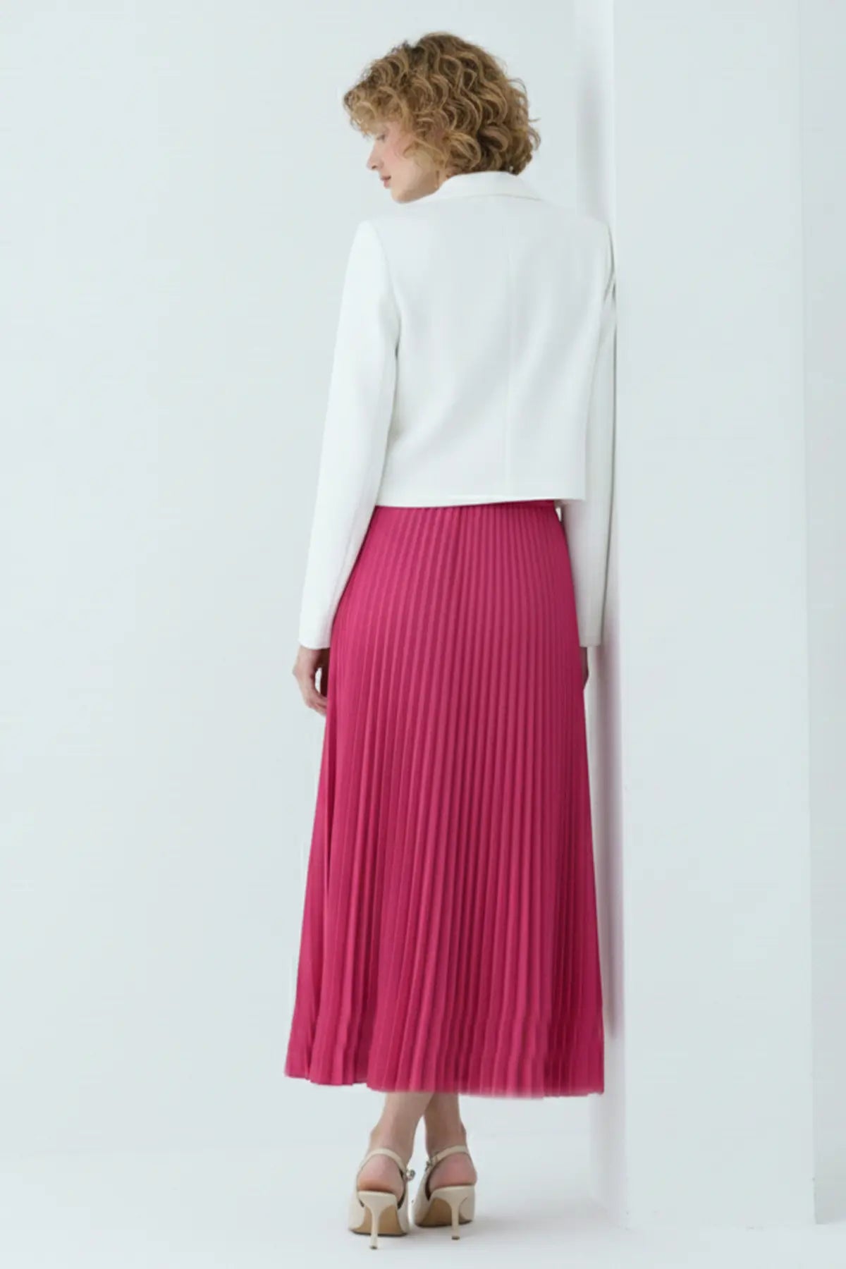 Pleated Skirt | Fushia – NEOMODEST product image 4