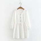 Plus Size Women’s Waist Dress - White / 2XL - Dress