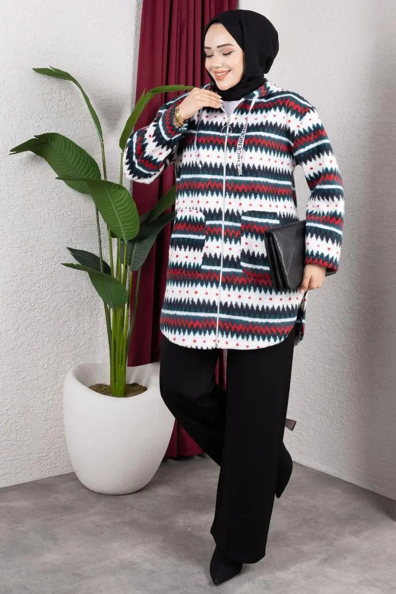 Polar Cape | Claret Red – NEOMODEST product image 2