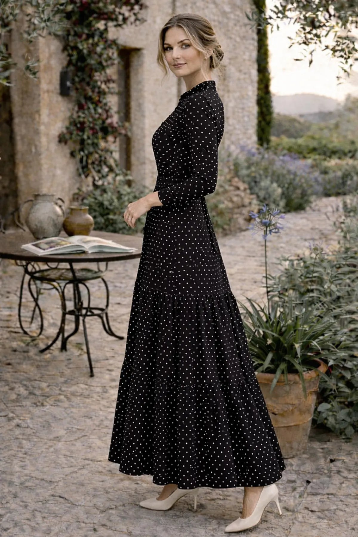 Mec Polka Dot Patterned Hijab Dress