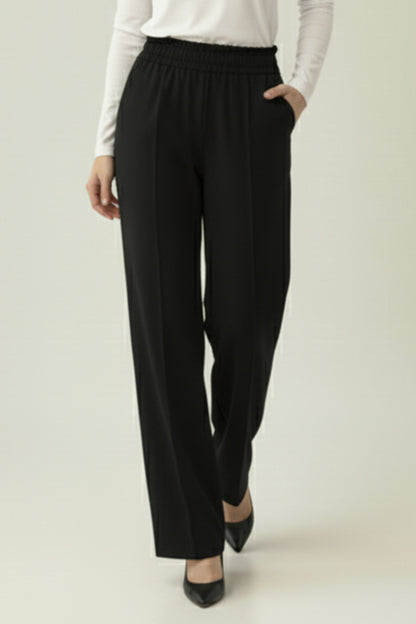 Puffy Scuba Pants | Black – NEOMODEST product image 1