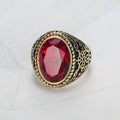 Retro Quality Gemstone Ring - Red / No 10 - Ring
