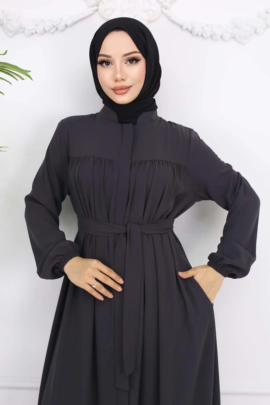 Mec Robe Belted Abaya