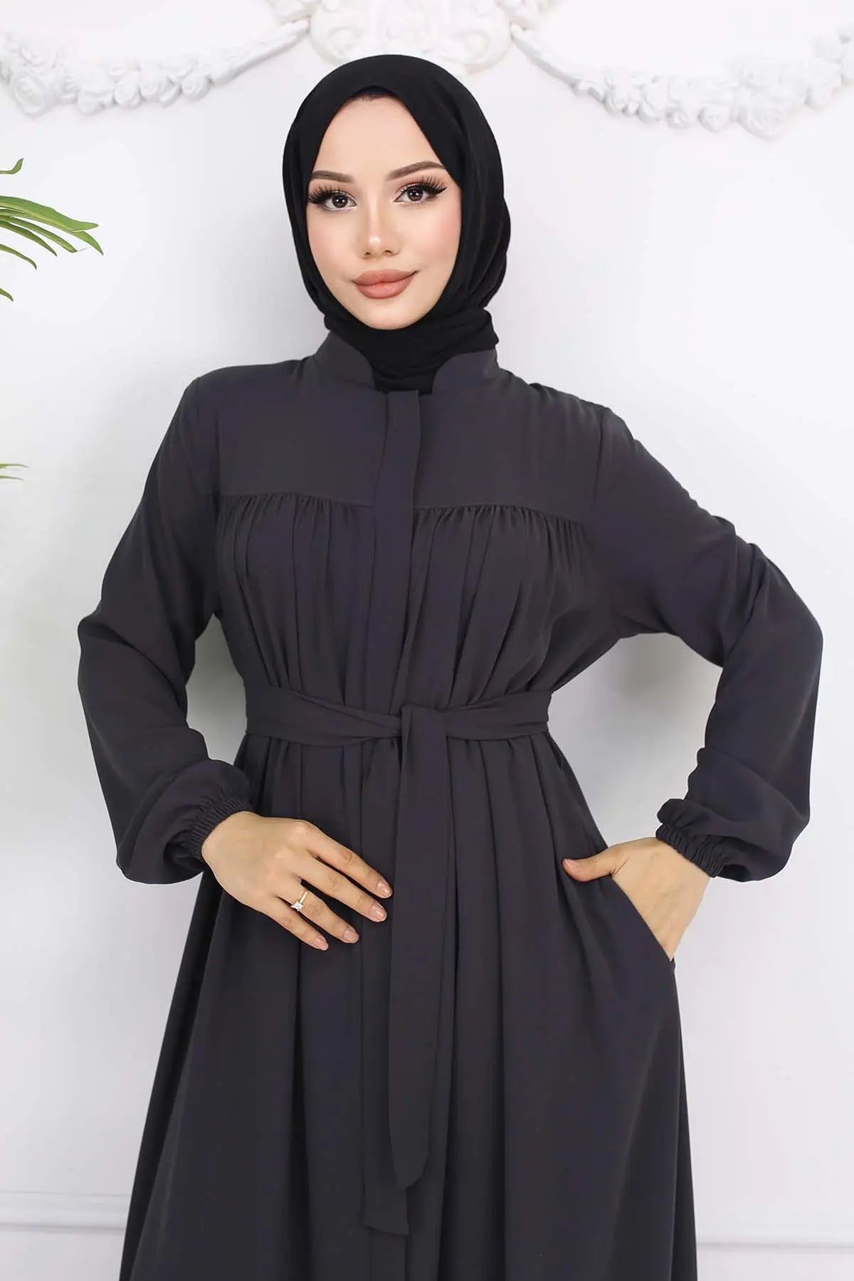 Mec Robe Belted Abaya