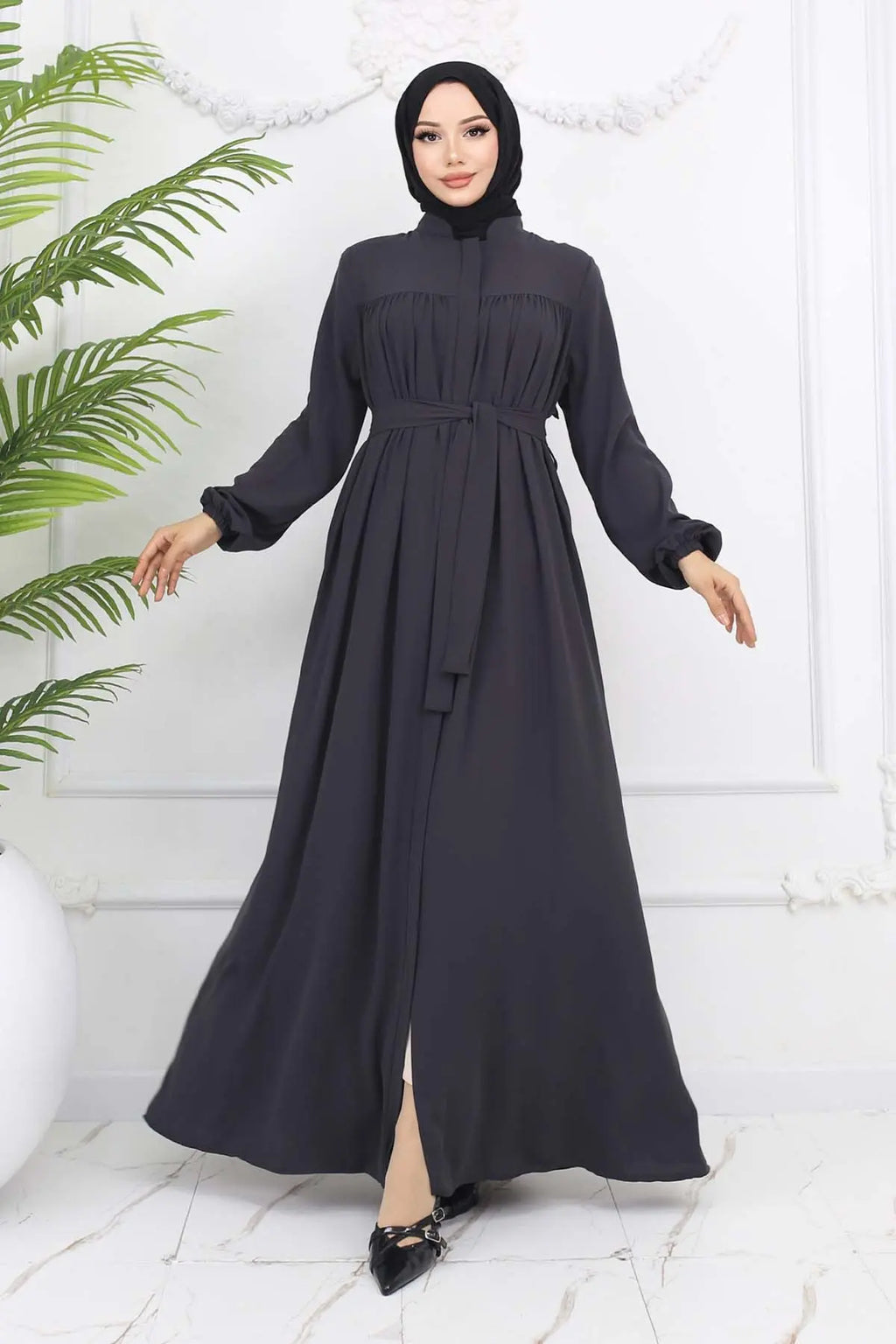 Mec Robe Belted Abaya